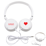 White Ear Set Earphones for Advertising