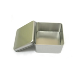 White Square Empty Tin