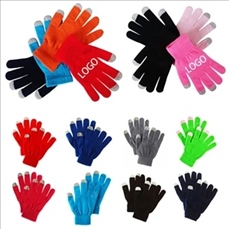 Winter Knit Touchscreen Gloves Windproof Anti-slip Mittens