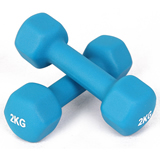 Women Children Metal Rubber Coating Dumbbell