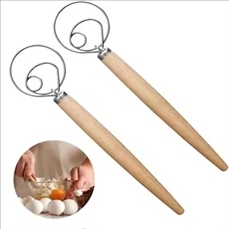 Wood Handle Dough Whisk Wood Handle Dough Whisk