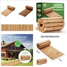 Wooden Garden Pathway Wooden Garden Pathway