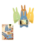 Wooden Rabbit Phone Stand