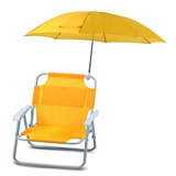 Beach Chair with Sunshade;Sunshade Canvas Beach Chair