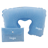 Best Sale U Shape Flocking Inflatable Travel Neck Pillow