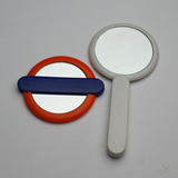 Cosmetic Pocket Mirror With Foldable Handle