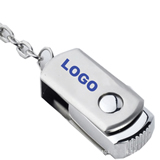 Hot Stainless Steel Rotatable USB Flash Drive 8GB