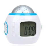 Music Star Sky Projection Alarm Clock with Calendar