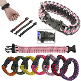 Paracord Survival Bracelet With Whistle Buckle