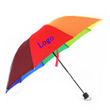 Promotion Logo Rainbow Folding Umbrella