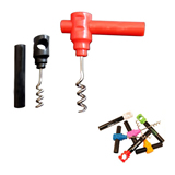 Promotional Wine Cork Screw Bottle Opener with safety tube