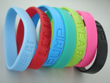 Silicon rubber bracelets