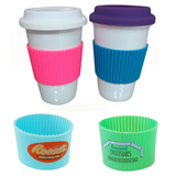 Silicone Non-slip Cup Sleeve Heat Proof Cup Set