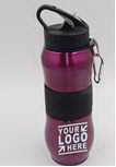 Stainless Steel Sports Bottle with Carabiner