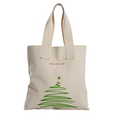 Two-Tone Accent Gusseted Tote Bags
