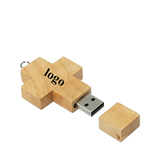 Wood Cross USB 2. 0 Flash Drive